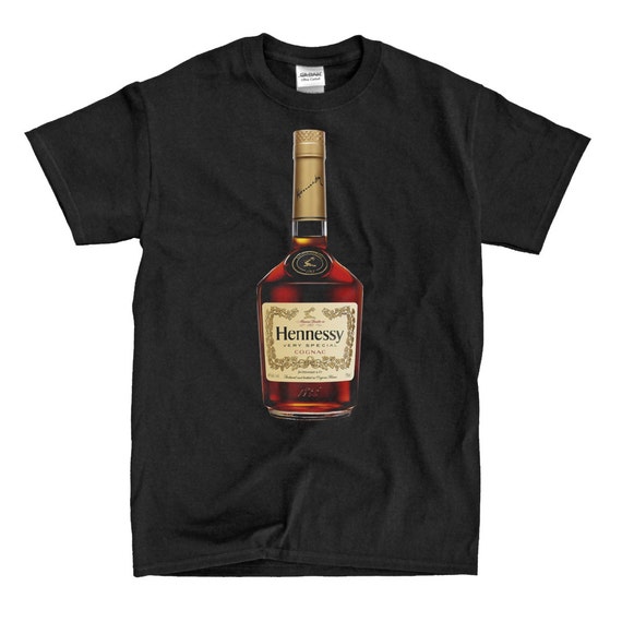 Hennessy Bottle Black T-Shirt High-Quality Ready to Ship