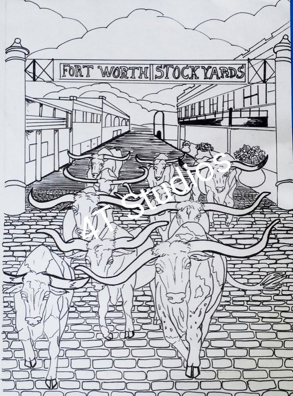 to draw how step step zoom by Commemorative Worth coloring page Stockyards PDF Ft. book