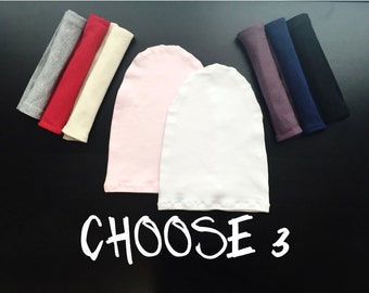 Choose Any 3 Slouchy Baby Beanies