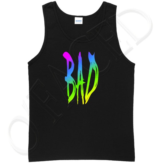 BAD Adults Sleeveless Tee Cute And Bad Tank Top for Men