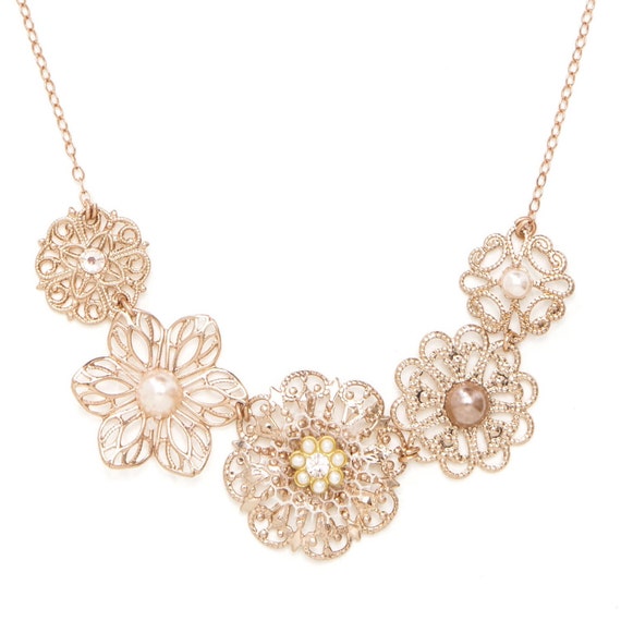 floral wedding necklace