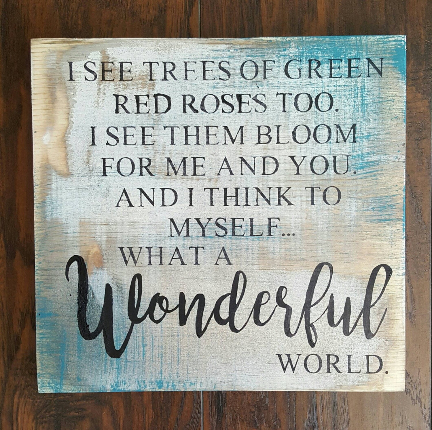 Wonderful World 1212 sign