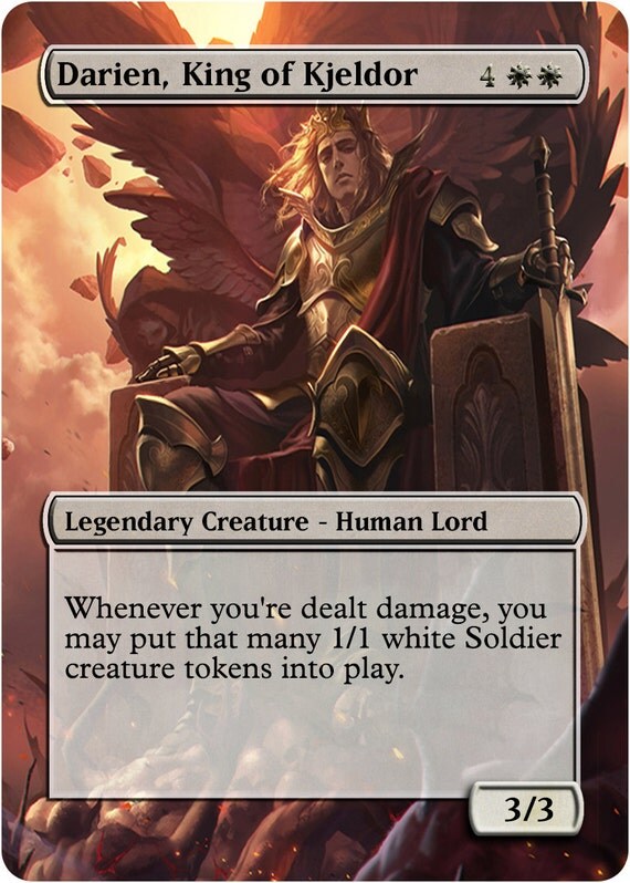 Darien King of Kjeldor Custom Art Foil or Non by