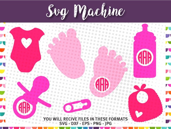 Baby Shower Silhouettes Baby SVG cut files Baby Shower