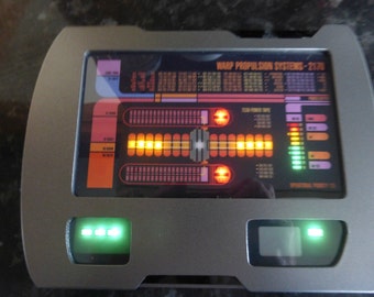 Star Trek Large Voyager Warp Core PADD Prop replica working lights & sounds HERO