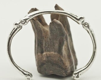 Skeleton Bangle | Sterling Silver Bracelet | Silver Bone Bracelet | Gothic Bangle | Gothic Bracelet | Layering Bangle | Stacking Bangle