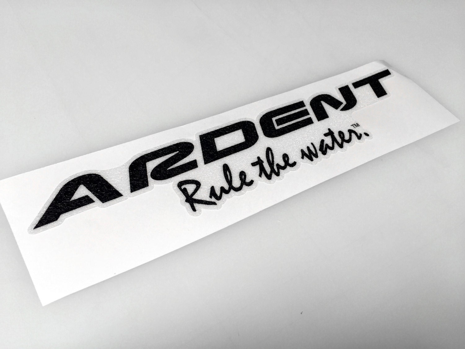Ardent Bass Boat Carpet Graphic Decal Logo
