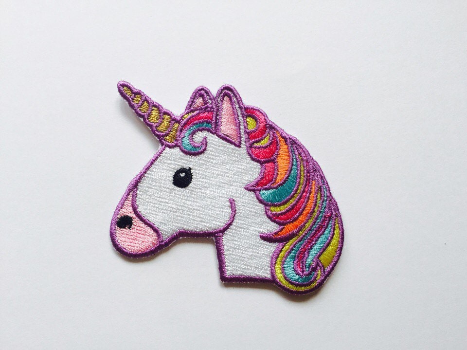 Unicorn Patch Iron On Embroidered Patches Applique Embroidery by ...