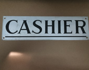 Cashier sign | Etsy