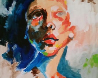 Abstract figurative painting