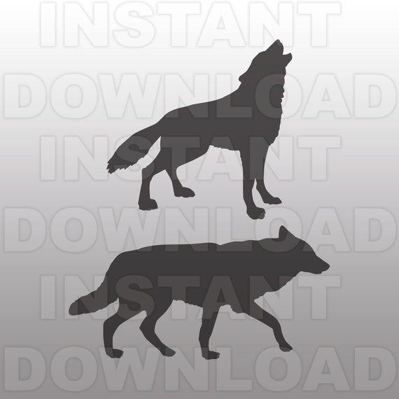 Wolf SVG File Howling Wolf SVG File Wolves SVG File