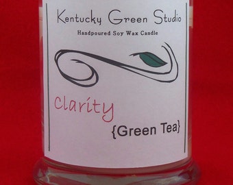 Handpoured Soy Wax Candle in Glass Container--Clarity