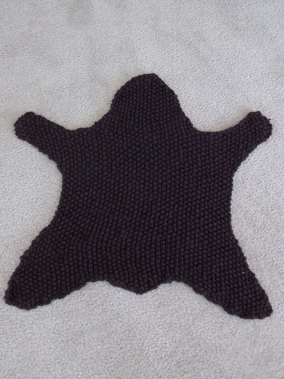 Bärenfell teppich stricken faux bär teppich waldland baby