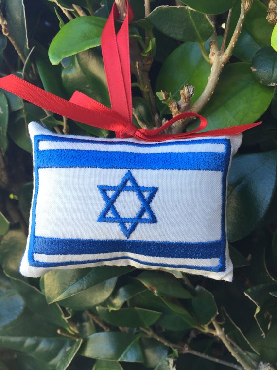 Items similar to Israeli Flag Christmas Ornament Door Knob Hanger