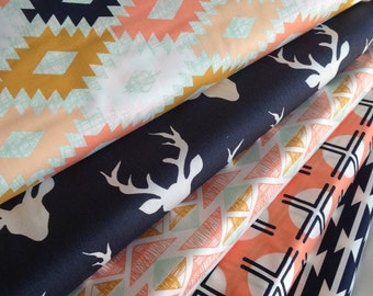 Fat Quarter Bundle, Modern Fabric, Arizona bundle of 5, Choose Your Cut