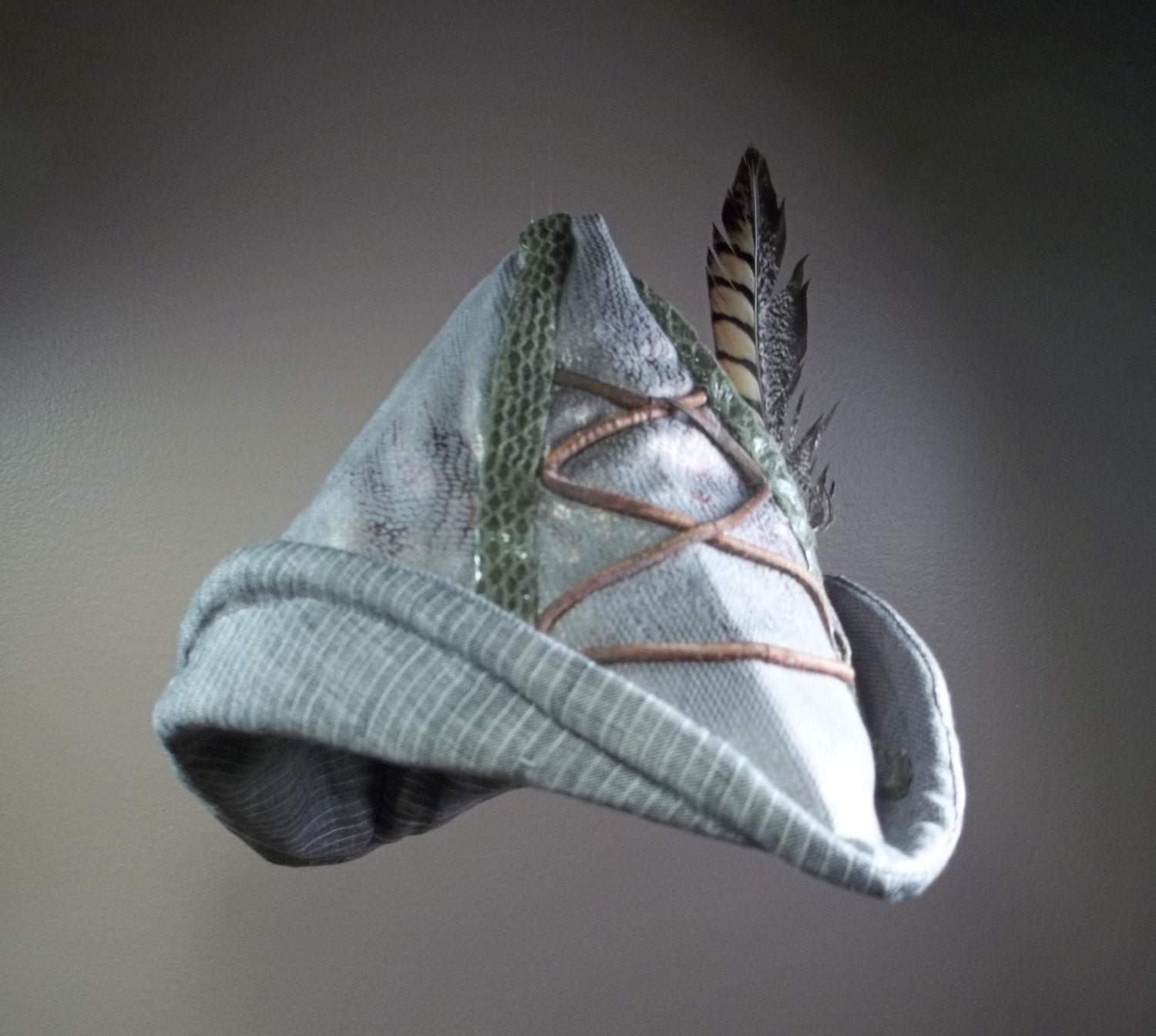 Archer Hat Custom made to order Costume Cosplay faux snakeskin