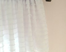 Popular items for white ruffle curtain on Etsy