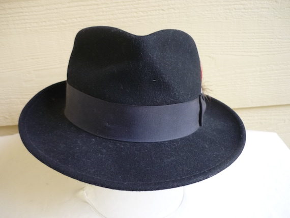Capas Design Hat Fedora Black Bogart Design wool felt hat