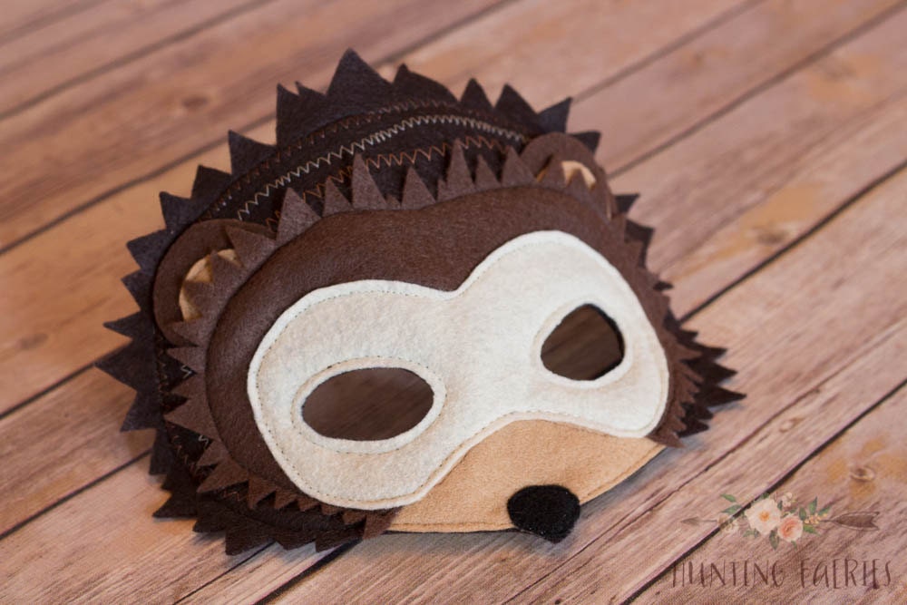 Harry the Nocturnal Hedgehog Mask for Pretend Play Costume