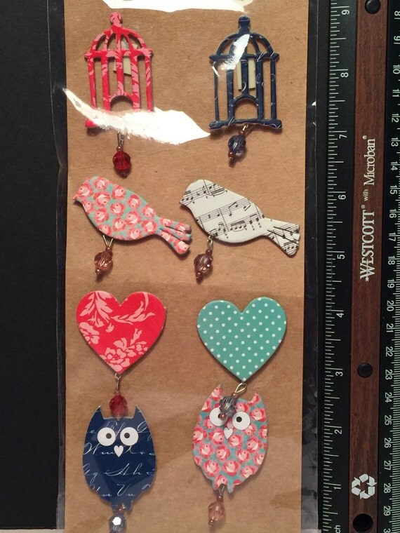 Michaels Melodies And Lace Chipboard Embellishments 8pc