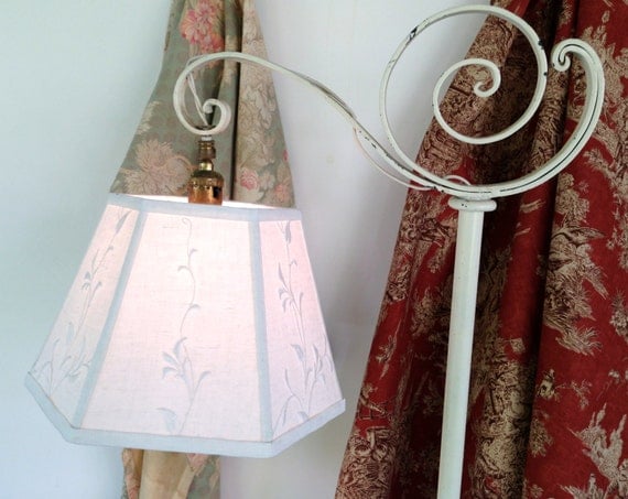 Floor Lamp With Arm >> Uno Floral Lamp Shade Lampshade in Vintage Cream Embroidery Floor Lamp With Arm >> Uno Floral Lamp Shade Lampshade in Vintage Cream Embroidery