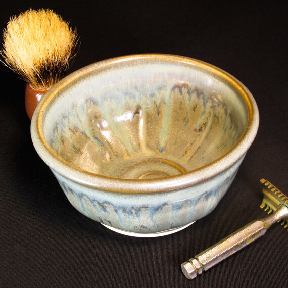 Shaving Soap Dish Large Wetshave Dish by DougSmithPottery