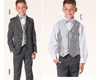 BOYS CLOTHES PATTERN / Make Suit - Jacket, Pants - Vest / Formal - Party - Wedding / Sizes 9 - 15 years