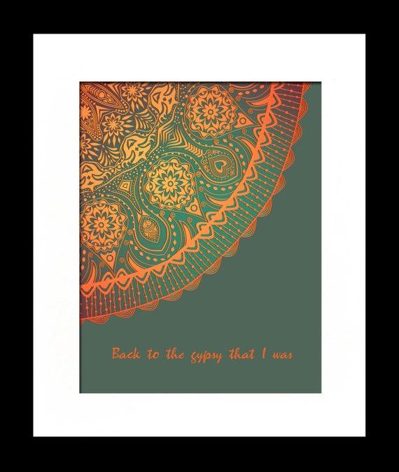 Gypsy by Fleetwood Mac Song Lyric Art Print by ...