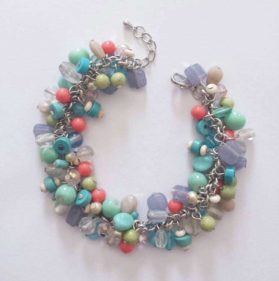 Colorful charm bracelet colorful jewelry bright jewelry