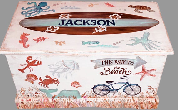 ocean themed toy box