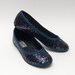 navy blue sequin flats