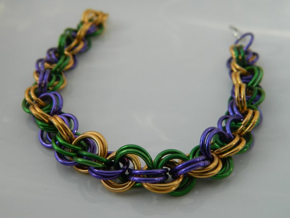 mardi gras bracelet