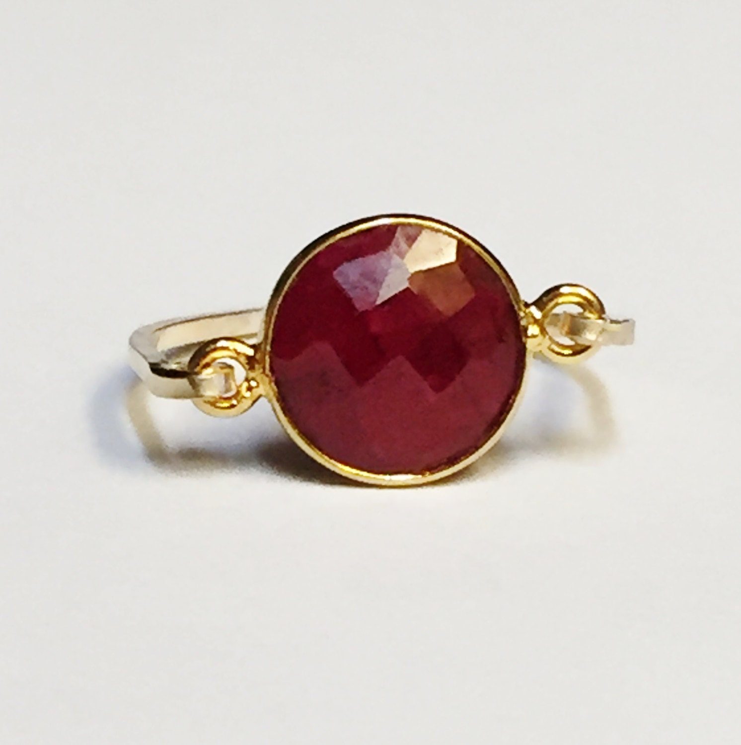 Ruby Ring Ruby Gemstone Ring July Birthstone Ruby