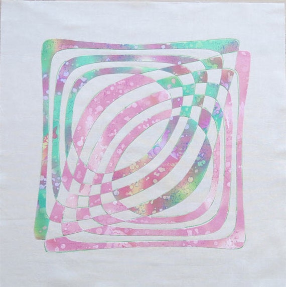Quilted Pillow Pattern- simple and modern geometric design from GetaGrama on Etsy Studio