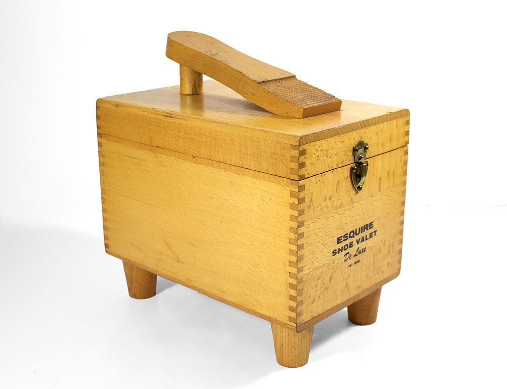 Vintage Esquire Shoe Valet Box