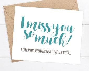 Coworker Card Funny Miss you card Retirement New Job Good