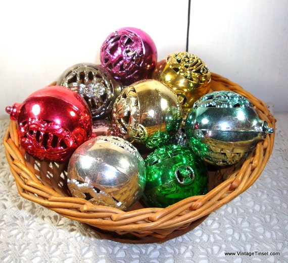 1960's Vintage Christmas Ornaments 