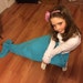Mermaid Tail Blanket, Child Chunky Mermaid Blanket, Toddler Mermaid Blanket, Baby Mermaid Blanket, Blue Mermaid Blanket