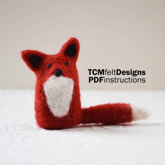 Download PDF Needle Felting Fox instructions, wool DIY fiber instructions for beginners from ...