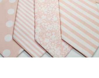 Blush Neckties Blush Wedding Neckties Mens Neckties Weddings Light Pink Neckties