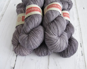 Extra Fine Merino DK hand dyed yarn - London Skies