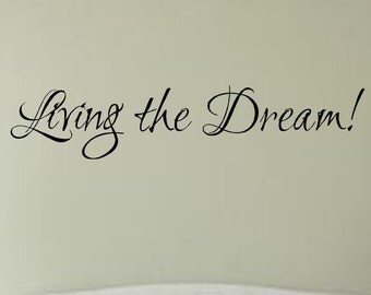 Dream Wall Decor living the dream | etsy Dream Wall Decor living the dream | etsy