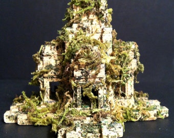 3D Printed Ruined Temple, Ancient Ruin,Terrarium Miniature,Medieval Tabletop Piece,Fantasy Miniature,Dungeons And Dragons Miniatures