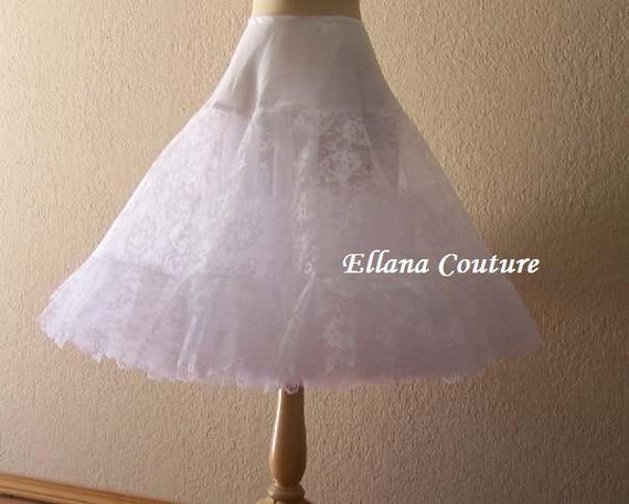 Lace Tea Length Crinoline Extra Fullness By Ellanacouture On Etsy