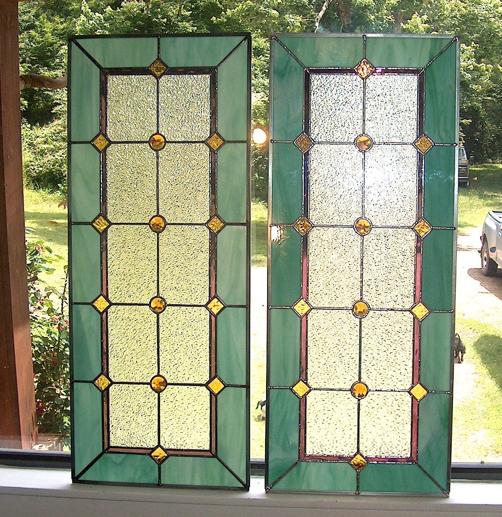 Stained Glass Sidelight Or Transom Vintage Style Sidelights 