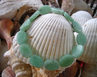 150 oval amazonite handmade beaded beach bracelet