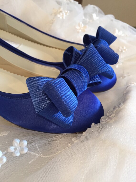 sapphire blue flats