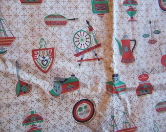 charming kitchy vintage kitchen fabric