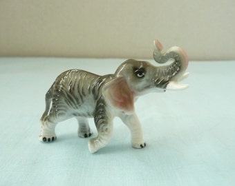 Miniature Bone China Elephant Figurine