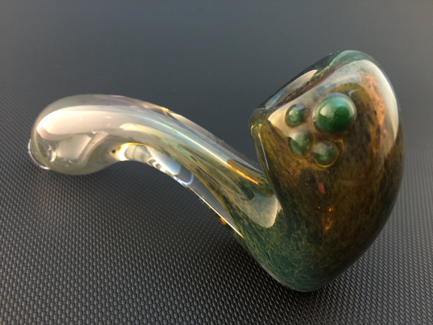 Sherlock Glass Pipe // Color Changing // Hand Blown Frit Pipe
